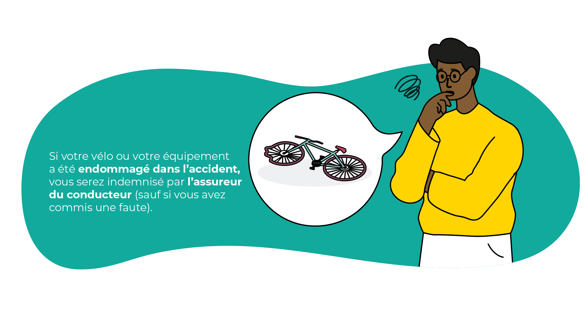 Accident vélo – voiture : indemnisation en cas de dommages – Abeille Assurances