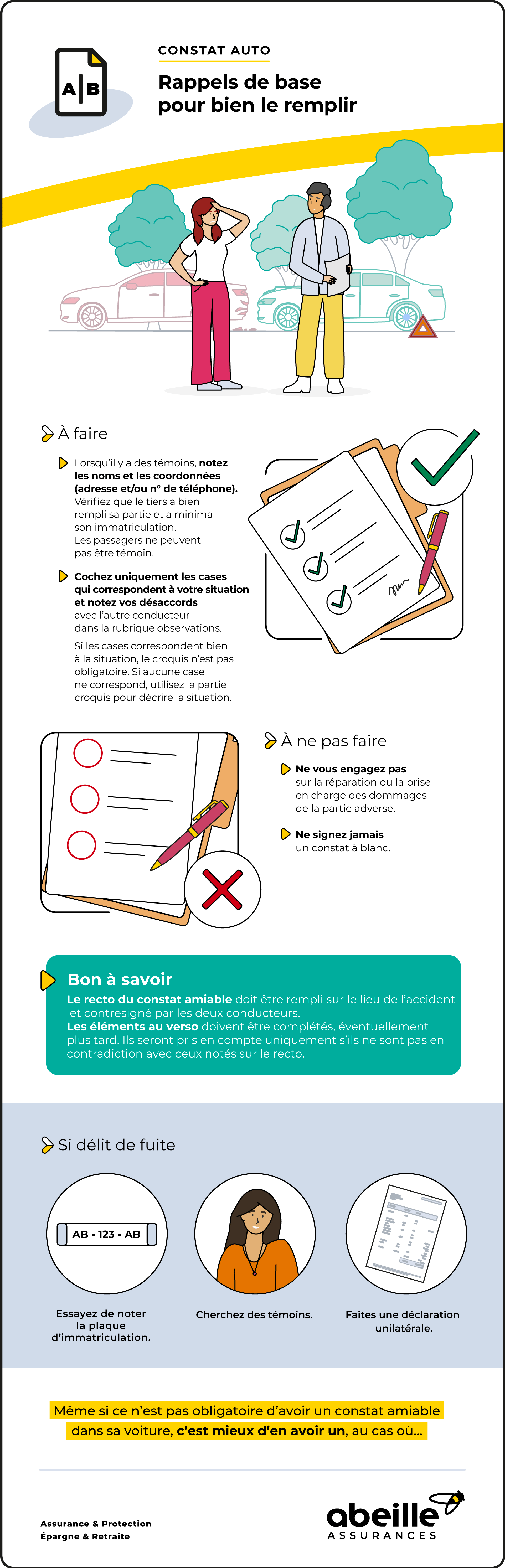 Constat amiable d'accident automobile 🖨️ - Idaraty