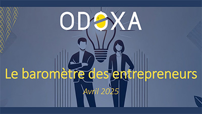 Résultat du 5e baromètre des entrepreneurs du sondage Abeille Assurances et Odoxa