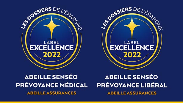 Abeille Senséo Prévoyance Médical et Abeille Senséo Prévoyance Libéral – Label Excellence 2022